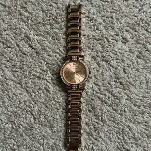 Charter Club women’s vintage rose gold crystal‎ bracelet watch one size